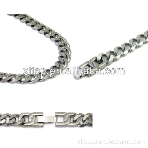 TN3 Custome 10mm Wide 25inch Long Titanium Curb Chain